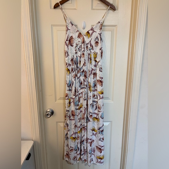 Final Touch Floral Maxi Dress Romantic Cottagecore Spaghetti Strap Dress Size M - Picture 2 of 6